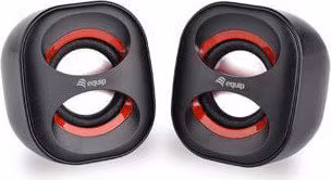 EQUIP 2.0 LIFE MINI ALTAVOZ JACK 3.5 6W RMS ALIMENTACION USB NEGRO Y ROJO 245331 | 4015867221457 imagen 1
