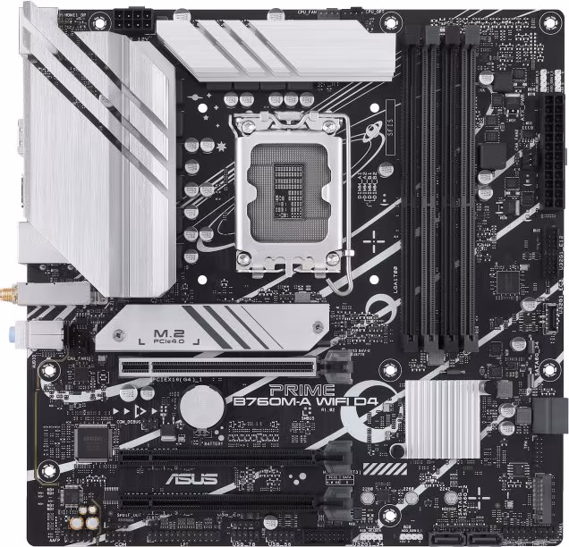 ASUS PRIME B760M-A WiFi D4:(1700) 4DDR4 HDMI mATX WiFi | 90MB1CX0-M0EAY0 | 4711081982661 imagen 1