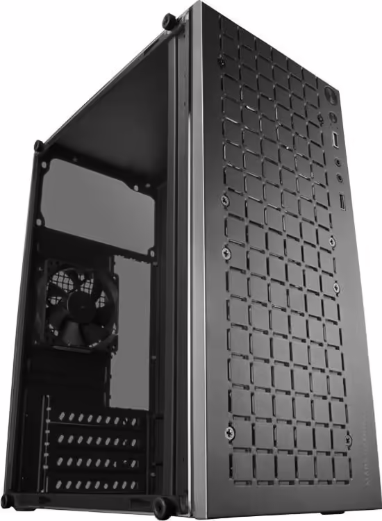 Caja Mars Gaming S/F FRGB USB2/3 mATX Negra (MC1000) | 8435693104025 imagen 1