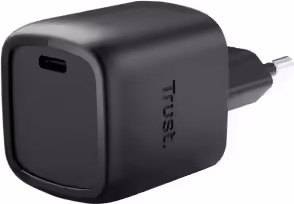 Cargador Pared Trust Maxo GaN 30W 1xUSB-C Negro (25519) | 8713439255195 imagen 1