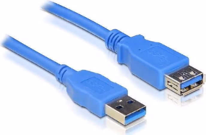 Nanocable USB-A/M a USB-A/H 2m Azul (10.01.0902-BL) | 8433281004726 imagen 1