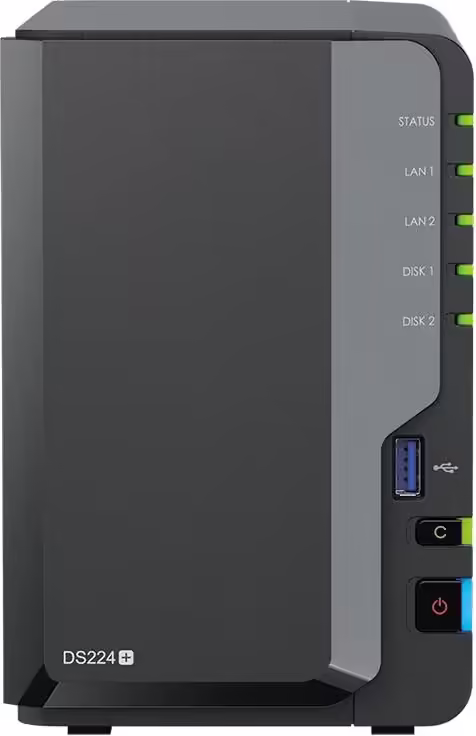 Synology NAS Diskstation DS224+ Intel celeron J4125 2.0GHz hasta 2.7GHz DDR4 2GB imagen 1