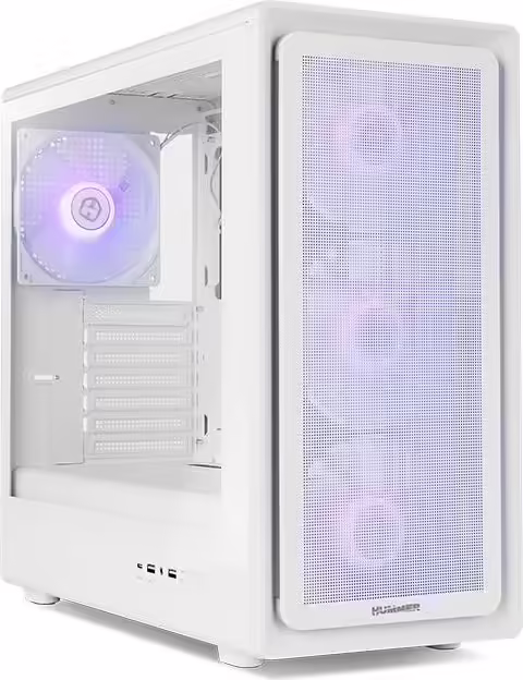 NOX CARCASA HYPERFLOW HUMMER AERO ARGB BLANCA USB 3.0 TYPE C ATX/M-ATX /ITX | NXHUMMERAEROWH | 8436587975981 imagen 1