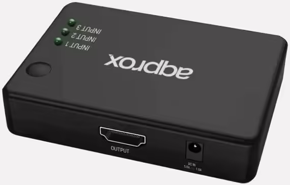 Switch Approx 4K/30Hz 3xHDMI Negro (APPC29V4) imagen 1