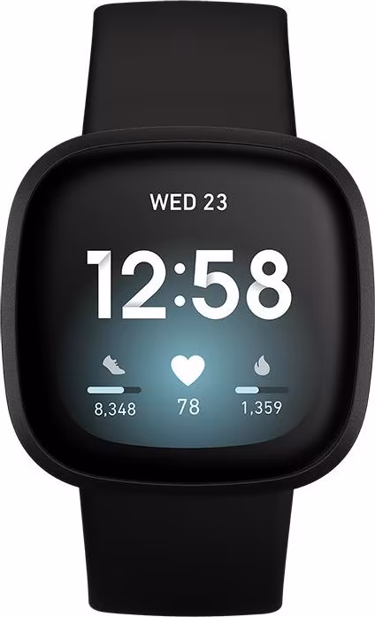 FITBIT VERSA 3 NEGRO Y ALUMINIO NEGRO (FB511BKBK) | 0811138039813 imagen 1