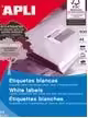 Apli 01797 Etiquetas adhesiva 105 x 148mm blanco | 8410782017974 imagen 1