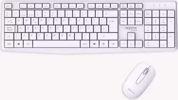 Teclado+Ratón Approx Wireless Blanco (APPMX420W) | 8435099535294 imagen 1