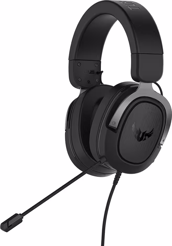AURICULARES ASUS TUF GAMING H3 GUN 3.5MM METAL NEGRO 90YH028G-B1UA00 | 4718017391009 imagen 1