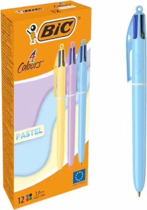 BIC 4 Colours Multicolor Medio 12 pieza(s) | 517320 | 3086123740297 imagen 1