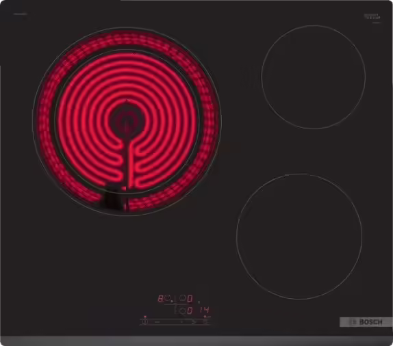 Bosch Serie 4 PKK631BB8E hobs Negro Integrado Cerámico 3 zona(s) | 4242005280551 imagen 1