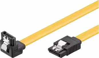 CABLE SATA M A SATA M CLIP 0.5M EWENT AMARILLO EW-150102-005-Y-P | 8056045876805 imagen 1