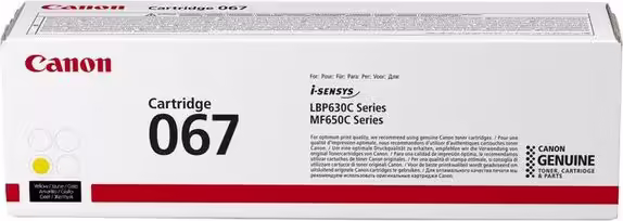Canon 067 cartucho de tóner 1 pieza(s) Original Amarillo | 5099C002 | 4549292187434 imagen 1