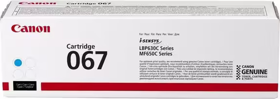 Canon 067 cartucho de tóner 1 pieza(s) Original Cian | 5101C002 | 4549292187533 imagen 1