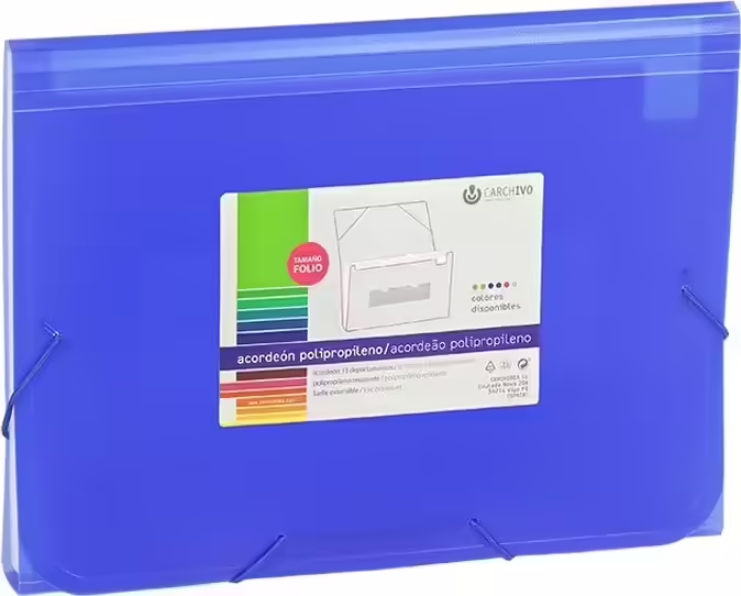 CARCHIVO 1913KF50 carpeta Cartón, Polipropileno (PP) Azul, Translúcido A4 | 8422951013281 imagen 1