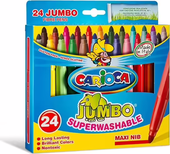Carioca Jumbo rotulador Extra-grueso Multicolor 24 pieza(s) | 40570 | 8003511405700 imagen 1