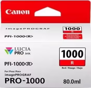 CARTUCHO CANON 0554C001 1000 R ROJO PFI-1000R | 4549292045000 imagen 1
