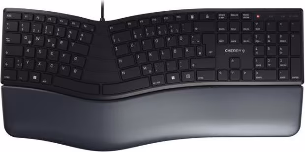 CHERRY KC 4500 ERGO teclado USB QWERTY Español Negro | JK-4500ES-2 | 4025112096457 imagen 1
