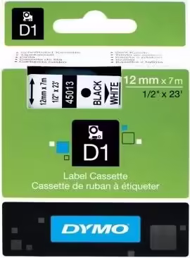 CINTA ROTULADORA AUTOADHESIVA DYMO D1 PARA ROTULADORAS LABEL MANAGER BLANCO SOBR | S0720610 | 5411313450218 imagen 1