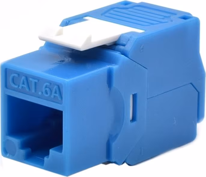 CONECTOR WP KEYSTONE HEMBRA RJ45 CAT 6A UTP AZUL WPC-KEY-6AUP-TL/B | 8054392615443 imagen 1