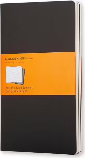 CUADERNO MOLESKINE CAHIER JOURNAL GRANDE DE RAYAS NEGRO QP316 | 9788883704956 imagen 1
