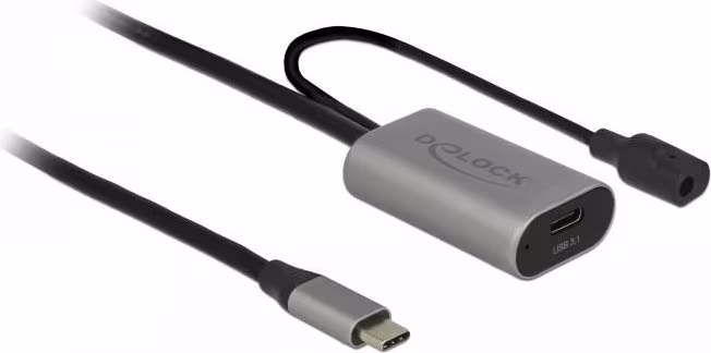 DeLOCK 85392 cable USB 5 m USB 3.2 Gen 1 (3.1 Gen 1) USB C Negro, Gris | 4043619853922 imagen 1