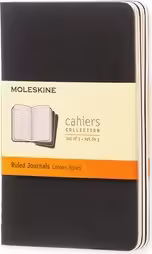 DIARIO DE CHAIER MOLESKINE DE BOLSILLO DE RAYAS NEGRO QP311 | 9788883704895 imagen 1