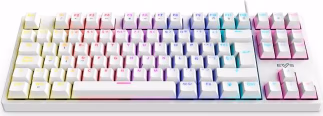 Energy Sistem ESG K7 Silent-Ninja teclado USB QWERTY Blanco | 453313 | 8432426453313 imagen 1