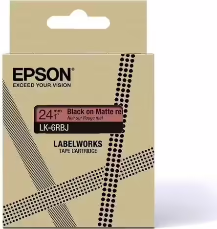 Epson C53S672072 etiqueta de impresora Negro, Rojo | 8715946713618 imagen 1