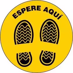 ETIQUETA DISTANCIA DE SEGURIDAD CRICULAR 40 COVID CYT-LABELDISTANCECIRCLE01 | 8435099526773 imagen 1