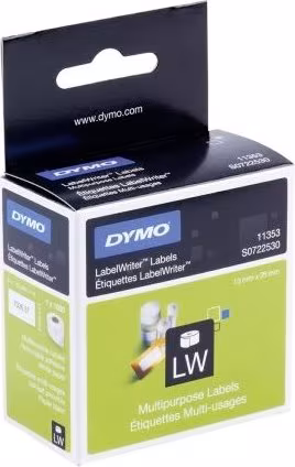ETIQUETAS DYMO LABEL WRITER PAPEL MULTIFUNCION ROLLO DE 1000 UNIDADES BLANCAS DE | S0722530 | 5411313113533 imagen 1