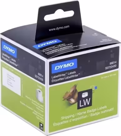 ETIQUETAS DYMO LABEL WRITER PAPEL PARA ENVIO 220 UNIDADES BLANCAS DE 101X54 MM S | S0722430 | 5411313990141 imagen 1