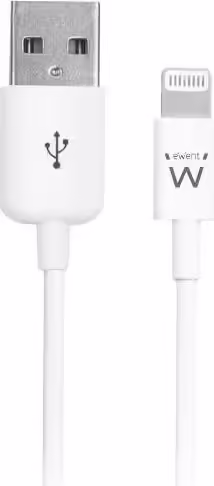 Ewent EW9902 cable de conector Lightning 2 m Blanco | 8054392612725 imagen 1