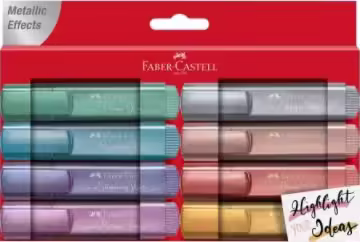 Faber-Castell TL 46 marcador 8 pieza(s) Punta de cincel Azul, Marrón, Gris, Ros | 154689 | 4005401546894 imagen 1