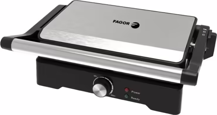 Fagor Roast Grill sandwichera 1200 W Negro, Acero inoxidable | FGE08021 | 8436589741539 imagen 1