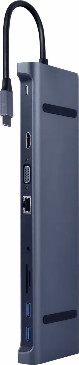 Gembird A-CM-COMBO10-01 base para portátil y replicador de puertos Alámbrico U | 8716309124430 imagen 1