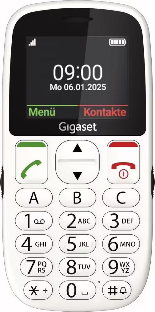 Gigaset GL395 5,59 cm (2.2``) 90 g Blanco Teléfono para personas mayores | S30853-H1230-R103 | 4255781906140 imagen 1