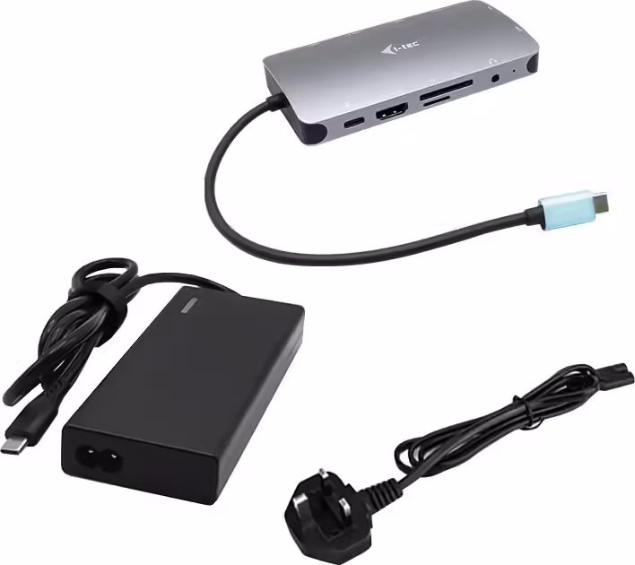 i-tec Metal USB-C Nano Dock HDMI/VGA with LAN + Universal Charger 77 W | C31NANOVGA77W | 8595611705465 imagen 1