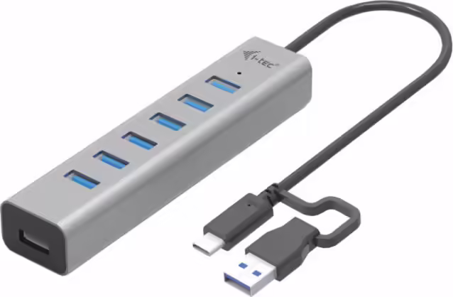 i-tec USB-C Charging Metal HUB 7 Port | C31HUBMETAL703 | 8595611705809 imagen 1