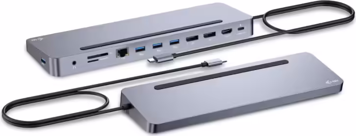 i-tec USB-C Metal Ergonomic 3x 4K Display Docking Station + Power Delivery 100 W | C31FLAT2PDPRO | 8595611706530 imagen 1