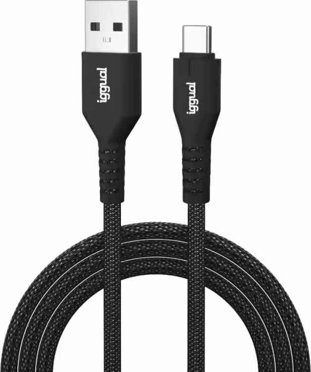 iggual Cable USB-A a tipo C 3A 100 cm trenzado | IGG319888 | 8435364319888 imagen 1