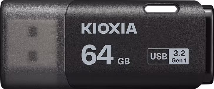 Kioxia LU301K064GG4 unidad flash USB 64 GB USB tipo A 3.2 Gen 2 (3.1 Gen 2) Negr | 4582563855472 imagen 1