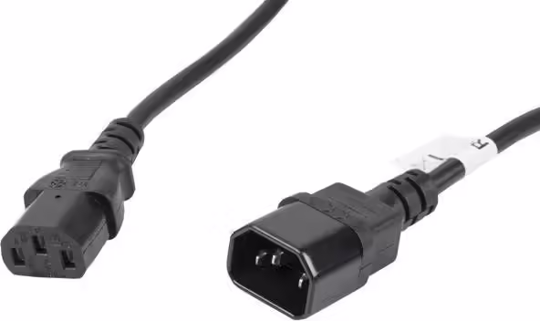 Lanberg CA-C13E-11CC-0050-BK cable de alimentación Negro 5 m C13 acoplador C14 | 5901969409857 imagen 1