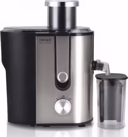 LICUADORA HAEGER MINI JUICER 600W DEPOSITO PULPA 1.3L VASO PARA ZUMO 450ML NEGRO | JE-600.002B | 5608475013829 imagen 1