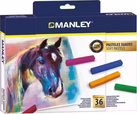 Manley Estuche 36 Ceras soft pastels | MSP00036 | 8413240614364 imagen 1