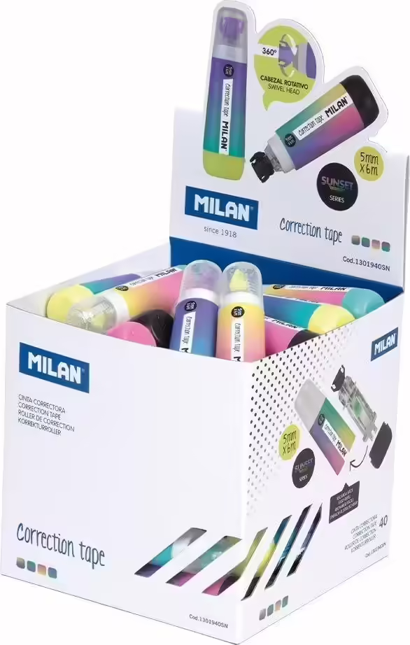 Milan Sunset corrección de películo/cinta 6 m Multicolor 40 pieza(s) | 1301940SN | 8411574106203 imagen 1