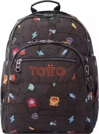 MOCHILA ESCOLAR ESTAMPADO VIDEOJUEGO - CRAYOLES TOTTO MA04ECO029-2210N-3Y7 | 7704758570107 imagen 1