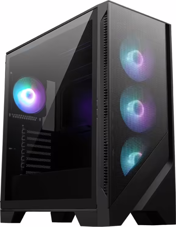 MSI MAG FORGE 320R AIRFLOW carcasa de ordenador Micro Torre Negro, Transparente | 306-7G23R21-809 | 4711377121552 imagen 1