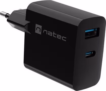 NATEC NUC-2143 cargador de dispositivo móvil Universal Negro Corriente alterna  | 5901969444247 imagen 1