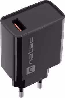 NATEC RIBERA Universal Negro Corriente alterna Carga rápida Interior | NUC-2058 | 5901969443073 imagen 1