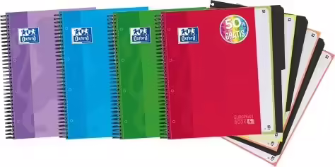 Oxford 400027275 cuaderno y block A4+ 120 hojas Colores surtidos | 8412771002558 imagen 1